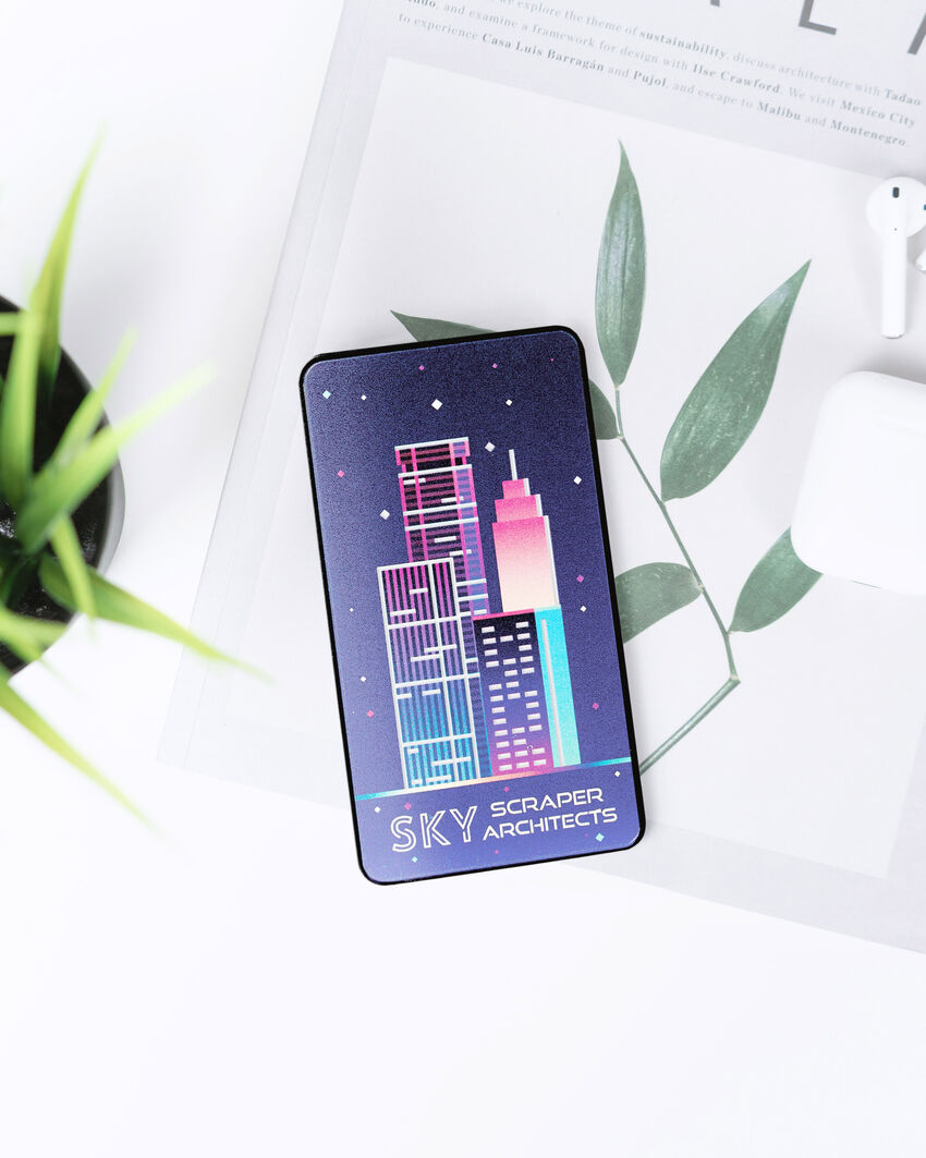 Spector & Co. - Banque de puissance avec logo lumineux,sans fil,4000 mAh T1042 Spector & Co. - Banque de puissance avec logo lumineux,sans fil,4000 mAh T1042