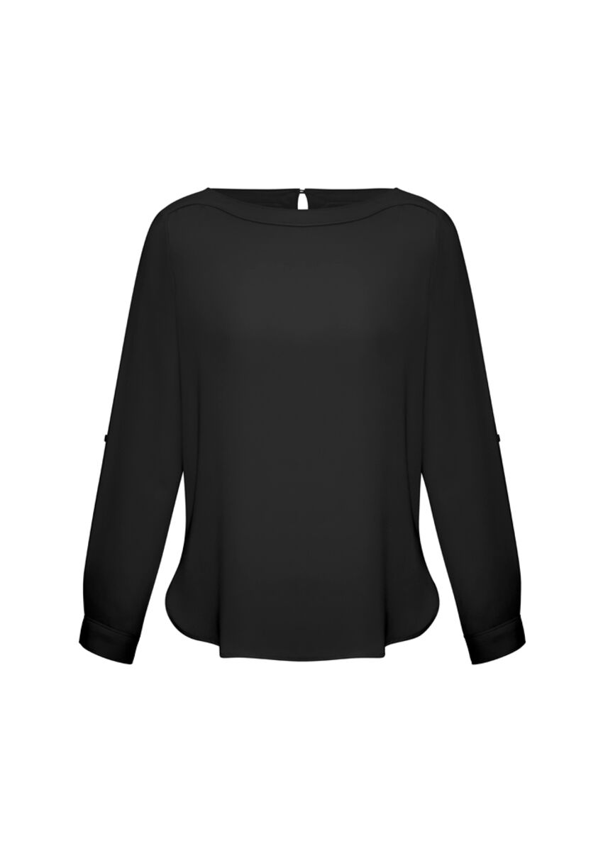 Biz Collection - Blouse col bateau S828LL Biz Collection - Blouse col bateau S828LL