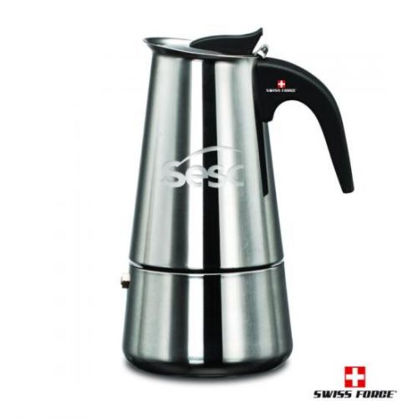 SRG - Cafetière  expresso et moka en acier inoxydable poli SFD887-SS