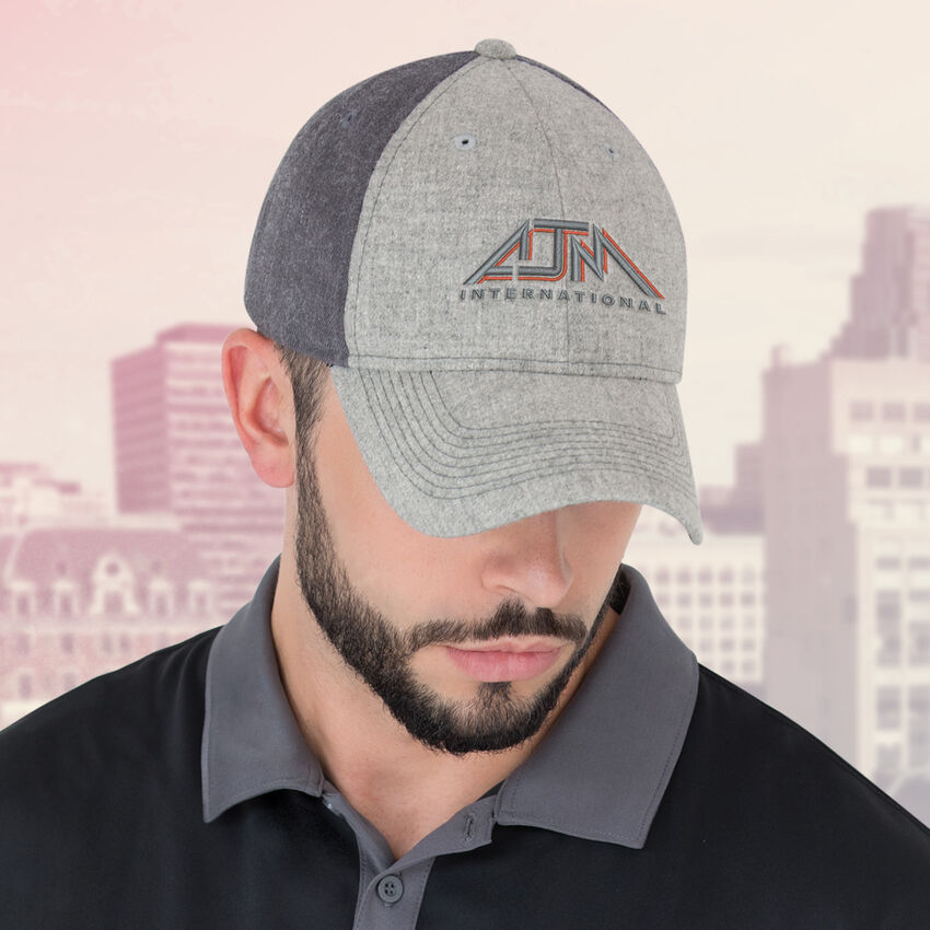 AJM - Casquette en laine avec fermeture Velcro 4M639M
