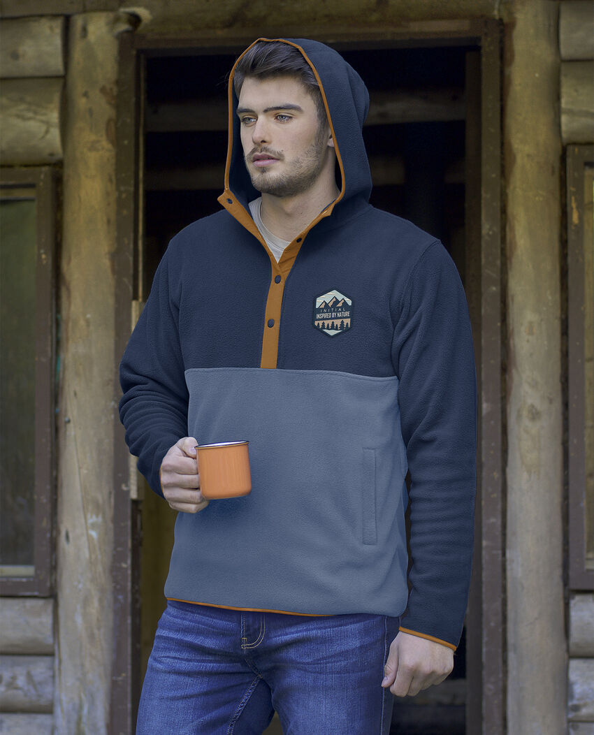 Attraction - Chandail à capuchon boutonné 100364U