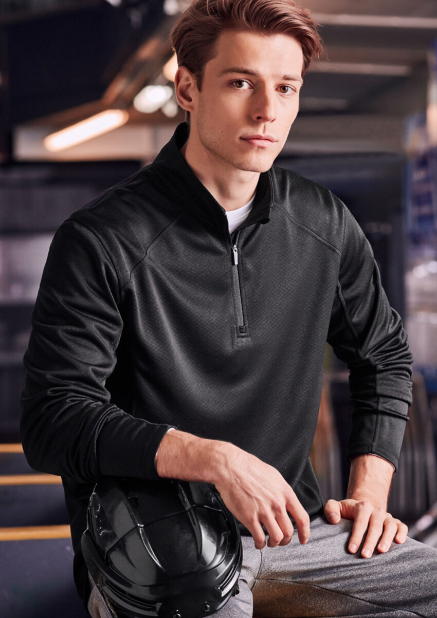 Biz Collection - Chandail à glissière 1/4 homme SW931M