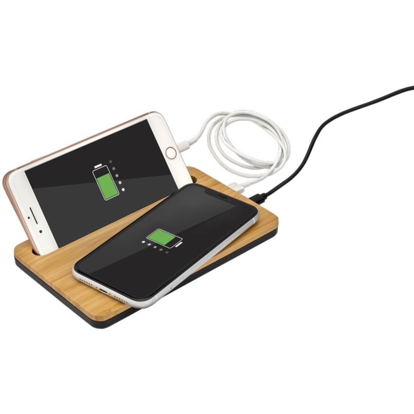 starline - Chargeur avec ou sans fil en bambou, EL183