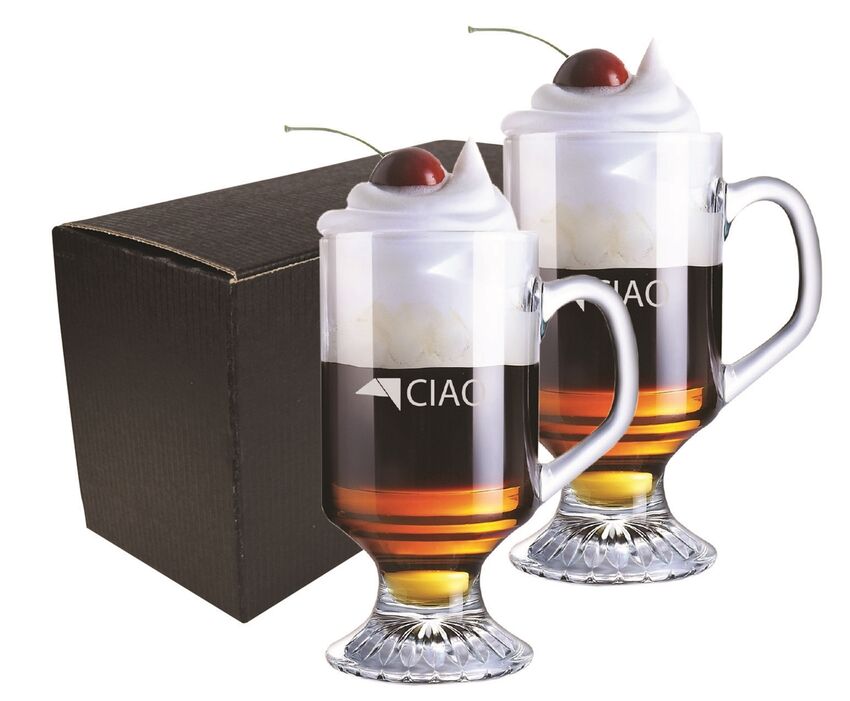 DezineCorp - Ensemble de deux tasses à café irlandais G0545CL-2BK