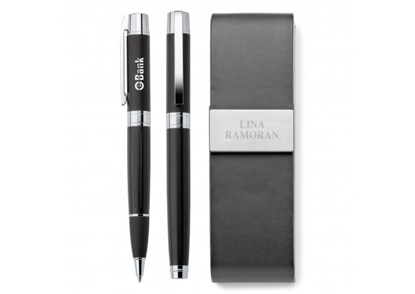 Spector & Co. - Ensemble de Stylo à bille roulante et de stylo à bille en laiton G6883 Spector & Co. - Ensemble de Stylo à bille roulante et de stylo à bille en laiton G6883