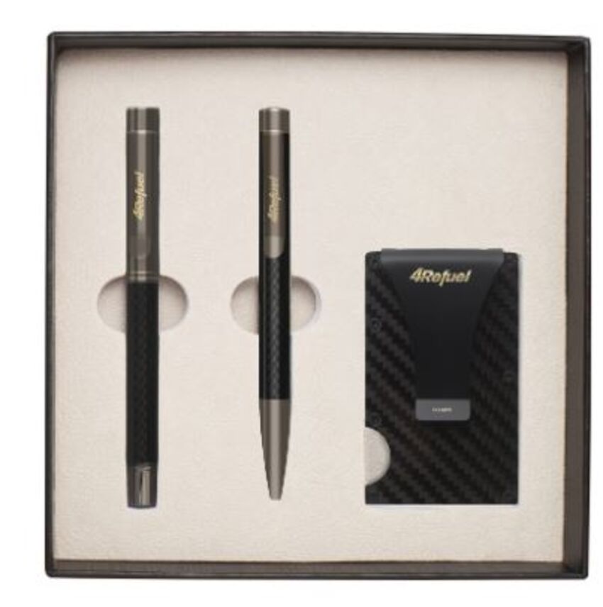 culmer - Ensemble stylo et porte-carte OPT-6BLK