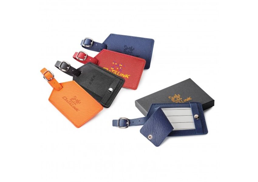 Spector & Co. - Étiquette à bagage en cuir véritable G528
