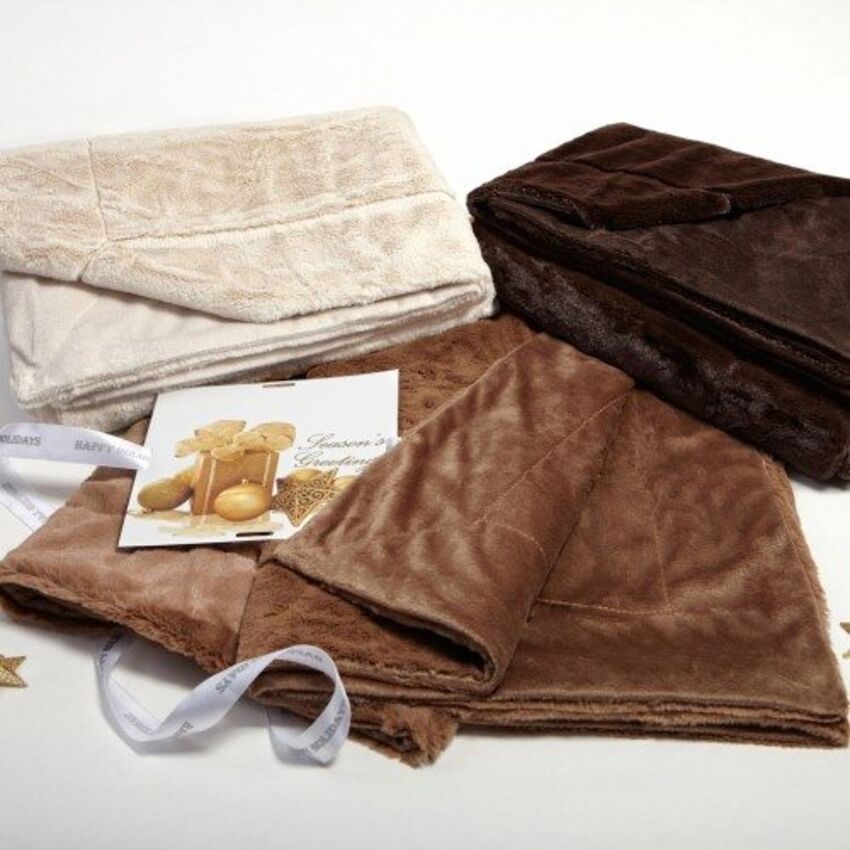 Kanata Blanket - Jeté en simili fourrure à long poil 20461