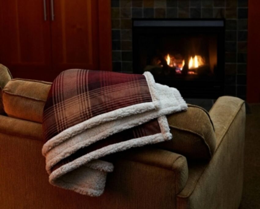Kanata Blanket - Jeté réversible en polar et fausse fourrure 20477