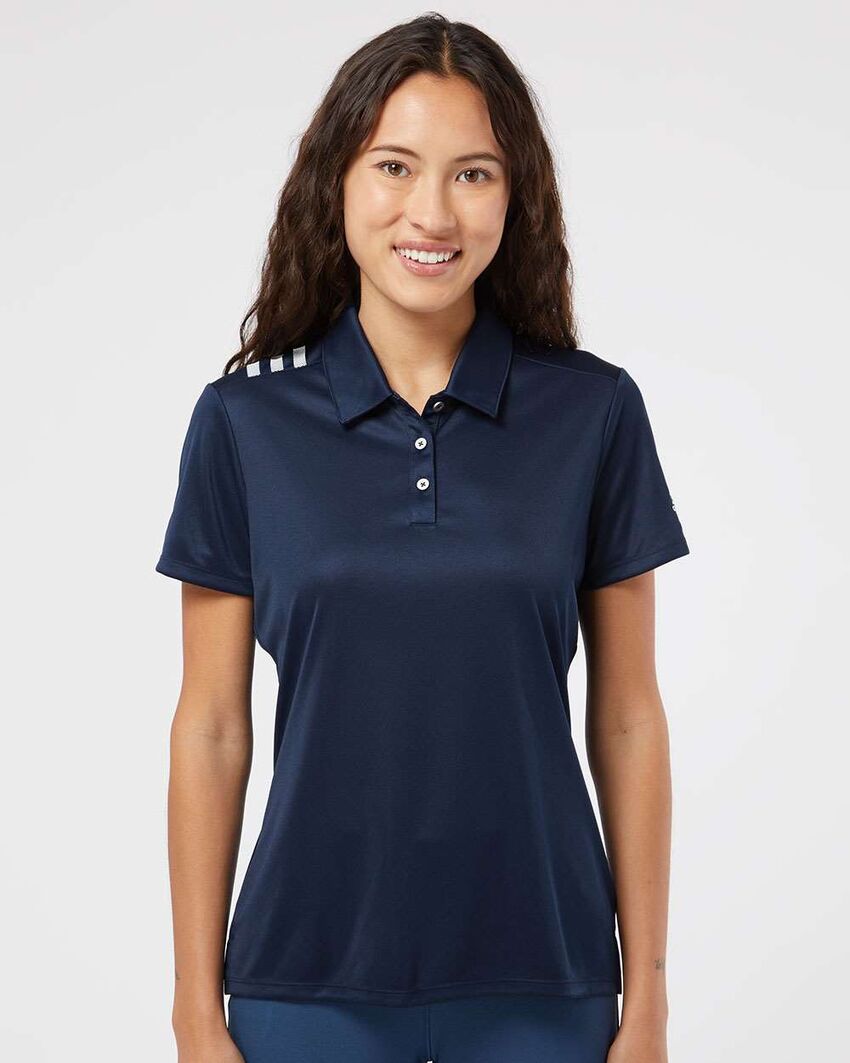 S&S Canada - Polo avec lignes contraste en polyester recyclé A325