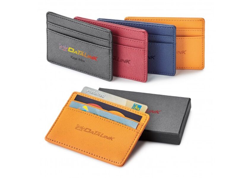 Spector & Co. - Porte-cartes avec IDFR en cuir véritable ST148