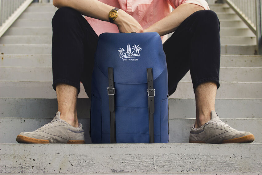 Spector & Co. - Sac à dos à rabat fait de bouteilles de plastique BGR104