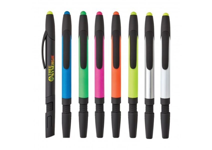 Spector & Co. - Stylo/stylet/surligneur/support à téléphone G1288