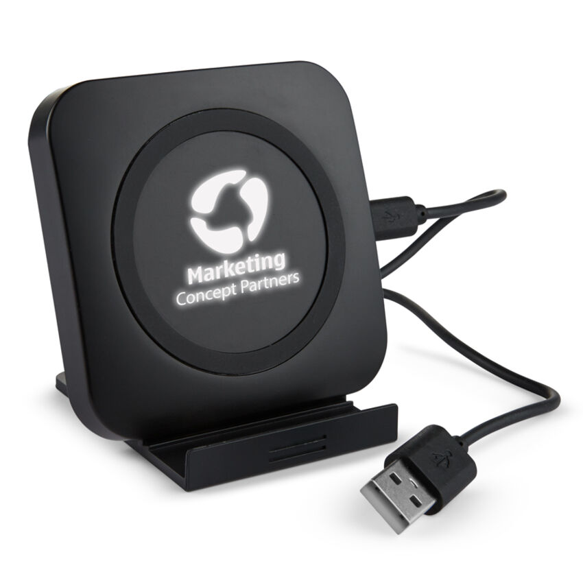 Primeline - Support de recharge sans fil et support à téléphone lumineux IT335