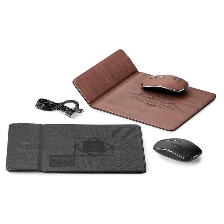 Spector & Co. - Tapis de recharge et souris sans fil GF1063 Spector & Co. - Tapis de recharge et souris sans fil GF1063
