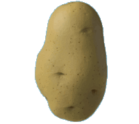 Balle anti-stress en forme de patate