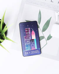 Banque de puissance avec logo lumineux,sans fil,4000 mAh