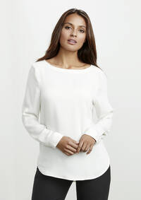 Blouse col bateau pour femme