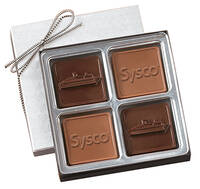 Boîte de chocolats carrés
