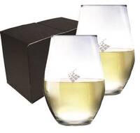 Ensemble de 2 verres à vin sans pied
