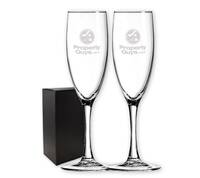 Ensemble de deux flûtes à champagne