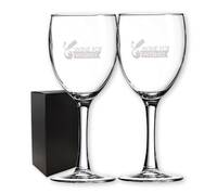 Ensemble de deux verres à vin