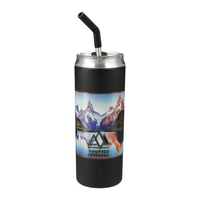 Gobelet isolé avec paille (20 oz)