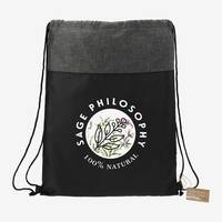 Sac à cordon fabriqué de matière recyclée