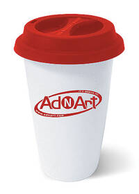 Tasse avec couvercle de silicone, 8 oz