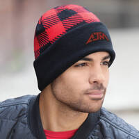 Tuque à motifs de carreaux
