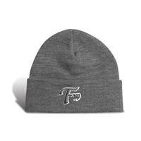 Tuque en tricot uni avec rebord